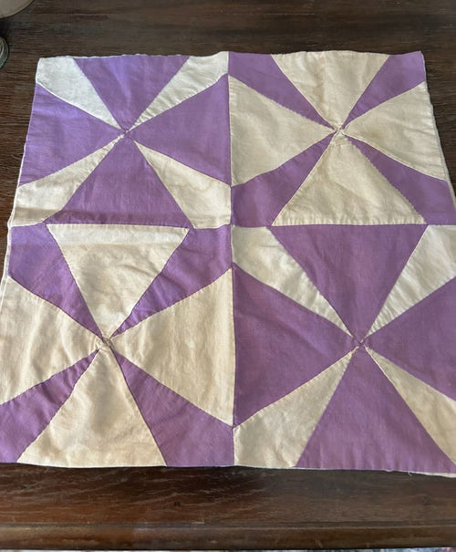 Antique Quilt Table Topper | Old Quilt Candle Mat