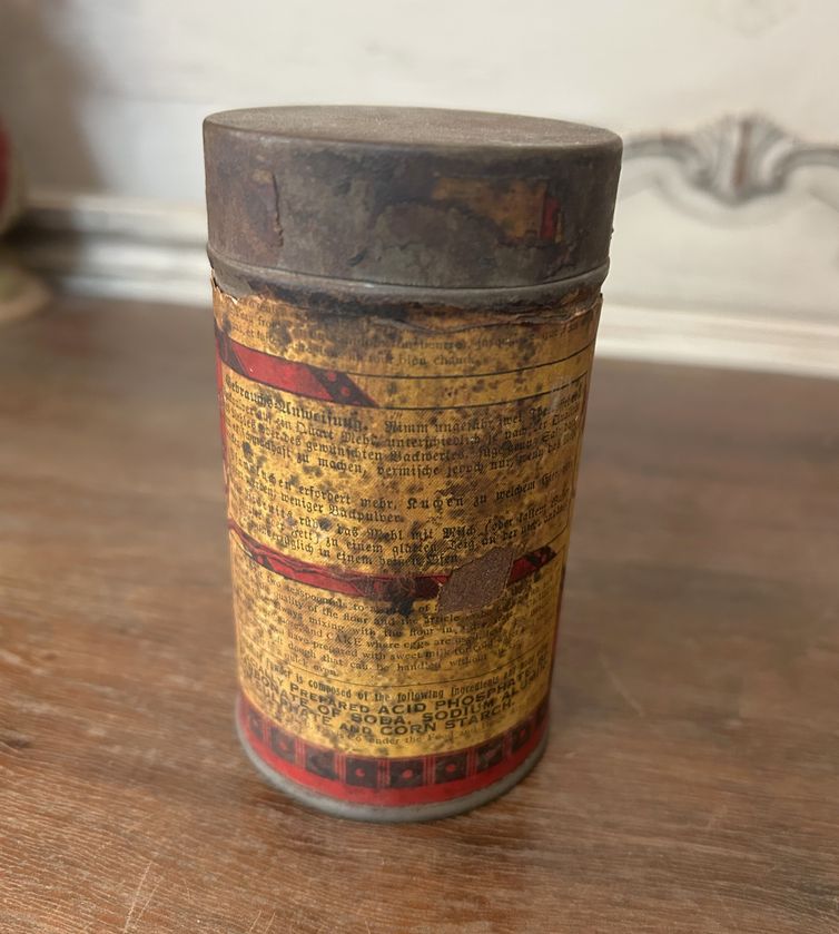 Antique R.B. Davis Baking Powder Tin