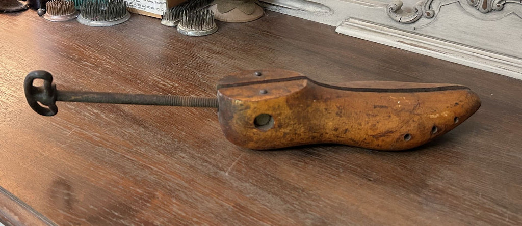 Antique Wood and Metal Shoe Stretcher | Primitive Antique