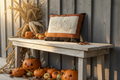 Handstitched Halloween Boo Stitchery Pillow | Handmade Fall Decor