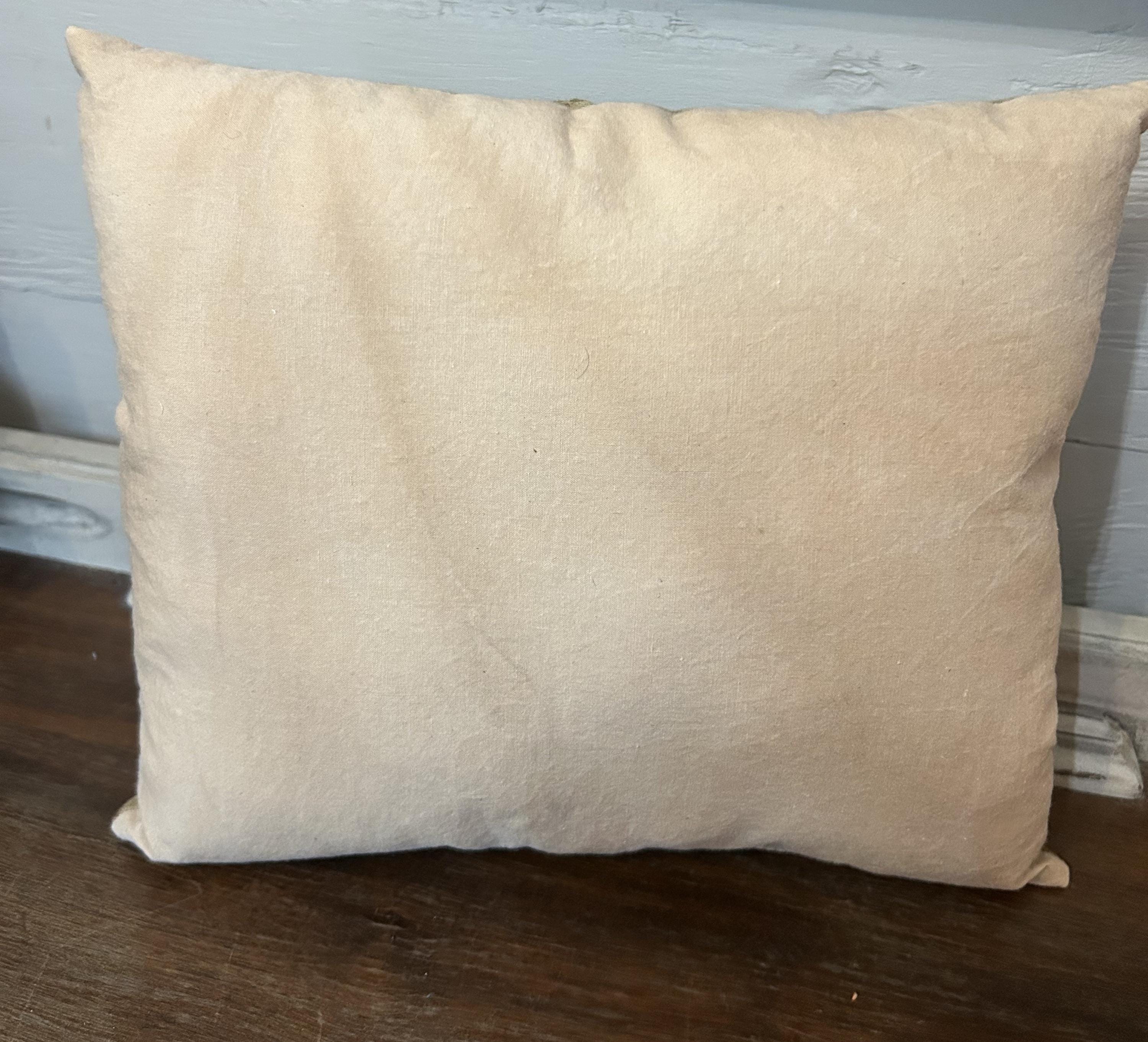 Primitive Jack O Lantern Wool Applique Pillow | Primitive Halloween Decor