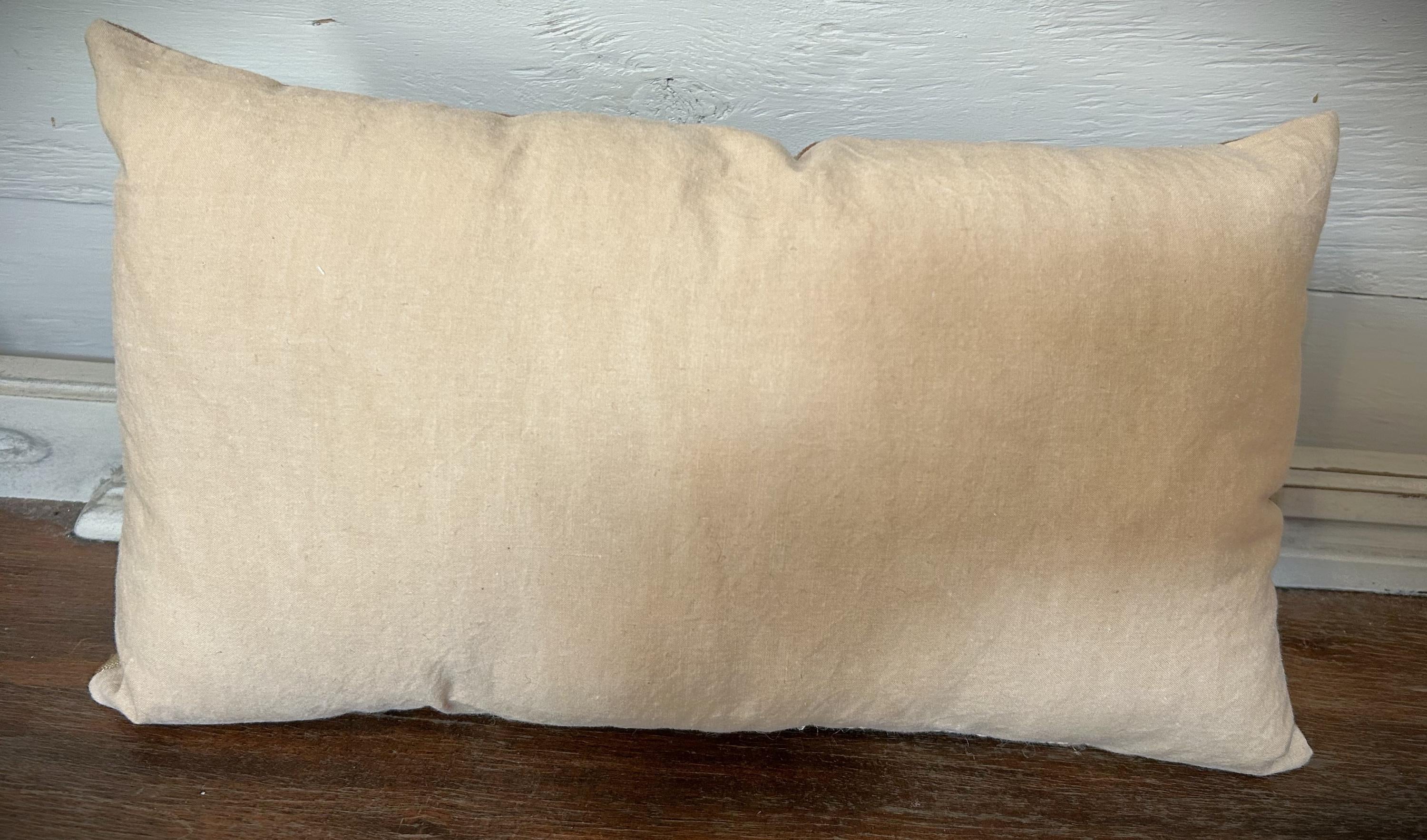 Primitive Wool Jack O Lantern Pillow | Handmade Fall Decor