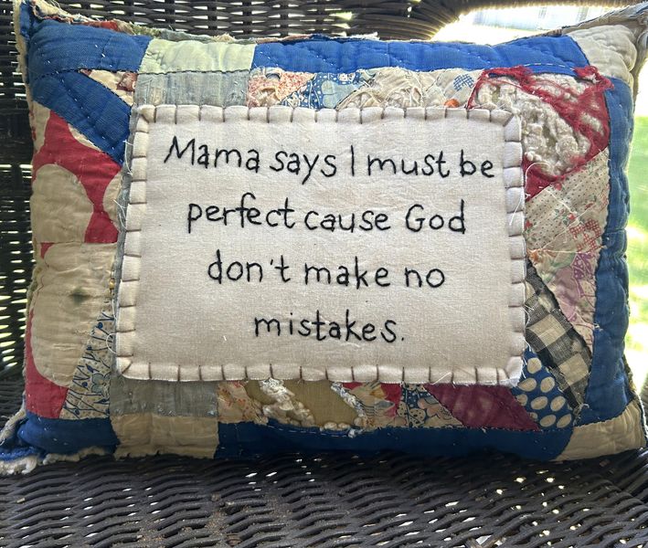 Antique Quilt Handstitched Pillow