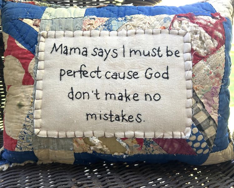 Antique Quilt Handstitched Pillow